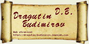 Dragutin Budimirov vizit kartica